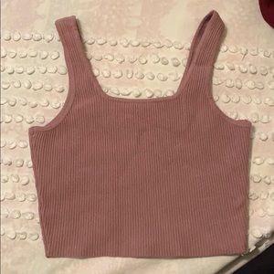 pink tank top